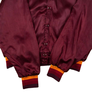 <b>Covered</b> <b>Button</b> Satin Varsity Jackets Wholesale Satin Men's Jackets Men's Clothing New Plus Size Satin Letterman Men's Jackets - Product Image 4