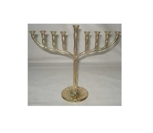 Irrompible 7 rama Menorah candelabro titular Shabat artesanía forma personalizada alto estándar hogar regalo uso hecho a mano israelí - Product Image 1