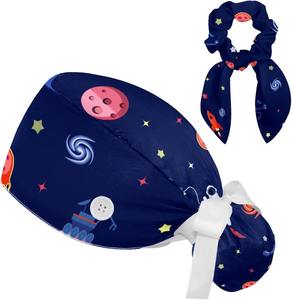 Venta al por mayor, precio a granel, personalizable, impreso, Elegante, moderno, hecho de alta calidad, cobertura completa para el cabello, sala de operaciones, gorros para fregar - Product Image 1