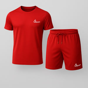 Vêtements d'entraînement pour hommes en coton respirant personnalisable vente en gros d'ensemble durable de fitness pour salle de sport commandes de vêtements de sport avec options de marque - Product Image 1