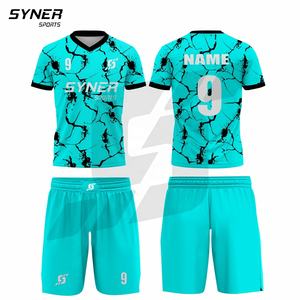 Conjuntos de uniformes de equipos de fútbol masculinos al por mayor, camisetas de fútbol personalizadas y conjuntos de uniformes de fútbol de secado rápido de equipos personalizados - Product Image 6