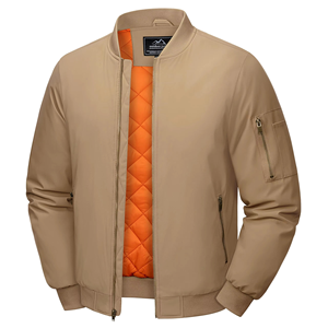 Fabricante de ropa de OEM, chaqueta cortavientos informal para hombre, chaqueta deportiva de otoño, chaqueta bomber de invierno para hombre - Product Image 4