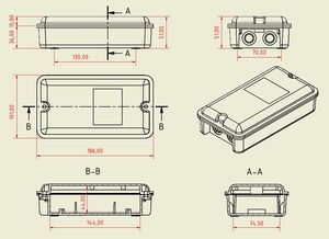 Caja de Distribución de Perfil Bajo PS-14L11 con Clasificación IP67, Material ABS, Diseñada para Riel DIN - Product Image 6