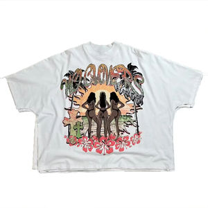 T-shirt personnalisé en coton de haute qualité avec strass à la mode, t-shirts imprimés et brodés pour hommes - Product Image 3