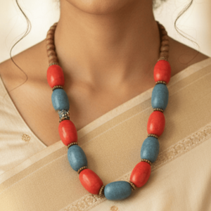 <b>Handmade</b> Vintage <b>Necklace</b> with for Rust & Tide Beads Classic Religious & Cute Style Main Material Shell Perfect Religious Gift - Product Image 1