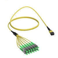 Kabel Patch Trunk IDEX High Performance SM MPO/MTP 2x12F APC 3.0mm LZSH Jacket Polaritas B 850/1300nm Garansi 2 Tahun Buatan Guangdong
