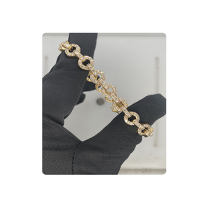 Fournisseur indien de bracelets en diamants classiques en or 18 ct avec diamants VS SI Bijoux de mode plaqués or dans un style mignon - Product Image 5