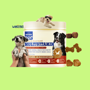 Multivitaminico per cani masticabili-vitamine e integratori per cani con glucosamina - Product Image 1
