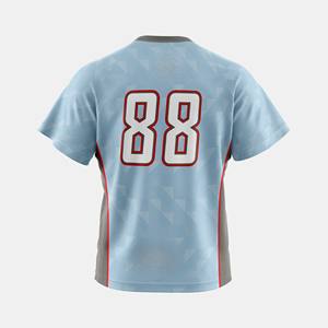 Maillot d'équipe personnalisable à col en V, avec des accents graphiques vibrants et un tissu respirant anti-humidité - Product Image 6