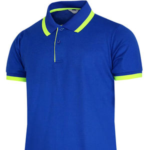 100% algodón Piqué hombres Polo camiseta transpirable antiarrugas manga corta logotipos personalizados colores elegante puff impresión Golf Casual - Product Image 1