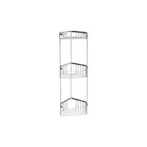 Three-Tier Stainless Steel Wire Corner Shower <b>Soap</b> <b>Holder</b> Bath & Toilet Supply Product - Product Image 1