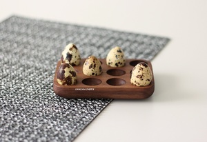 Bandeja de madera de acacia para huevos, soporte para 12 huevos, estante de almacenamiento de huevos de madera rústica, soporte para mostrador de cocina o exhibición de refrigerador - Product Image 5