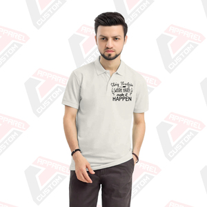 Premium Men's for Polo Shirt Cómodo y elegante Características ecológicas para el verano-Denim Batik Telas de pana Apliques - Product Image 1