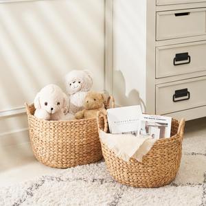 Panier de rangement en jacinthe d'eau, prix de gros, paniers tissés, organisation et décoration de la maison - Product Image 6