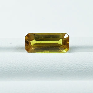 Meilleur prix pour saphir jaune naturel chauffé, taille octogonale, 3,15 carats. Bague de qualité supérieure avec pierre de naissance de septembre pour la bague et l'astrologie - Product Image 1