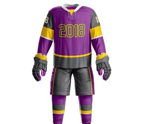 Uniforme de hockey sobre hielo para hombre totalmente personalizado, ropa deportiva personalizada cosida, uniforme de hockey sobre hielo antiarrugas para hombre con el último diseño - Product Image 1