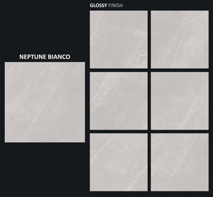 White Beige Travertine 800x800mm Porcelain 80x80cm Glazed Tiles Home Use Guinea - Product Image 3