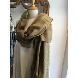 Écharpe en Soie Satinée PEACE 100% Soie Imprimée Numérique Motif Nœuds Style Tendance - Longue Carrée Accessoire de Fête Hiver/Été - Product Image 1