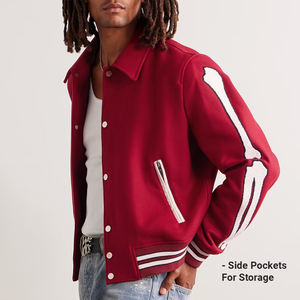 Veste universitaire unisexe, élégante et confortable, couleurs et tailles personnalisées, idéale pour les détaillants, options de vente en gros disponibles - Product Image 2