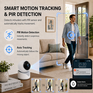 Caméra de sécurité intérieure WiFi Tuya 5MP avec détection PIR, suivi automatique, audio bidirectionnel, vision nocturne, prise en charge <span class=keywords><strong>ONVIF</strong></span> - Product Image 6