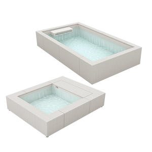 <span class=keywords><strong>Piscine</strong></span> hors sol chauffée <span class=keywords><strong>en</strong></span> rotin tressé moderne pour enfants <span class=keywords><strong>et</strong></span> famille, jacuzzi extérieur - Product Image 5