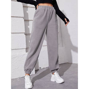 Pantalones Deportivos de Felpa Personalizados para Mujer con Logotipo, Pantalones de Chándal de Algodón para Invierno, Ropa Deportiva Informal con Cordón y Bolsillos - Product Image 2