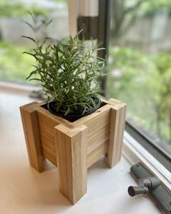 Jardinière en bois rustique |   Artisanat de haute qualité |   Prix d'usine en gros - Product Image 1