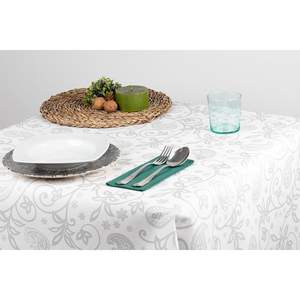 Mantelería Gris con Estampado Cachemir 120x120cm, Toallitas Secas Suaves, 100 Unidades, B2B - Product Image 1