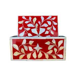 Ensemble de dessous-de-verre ronds en os incrustés, style classique, écologiques, de la meilleure qualité, fabriqués sur mesure par un fabricant indien, pour la cuisine et la salle à manger - Product Image 4