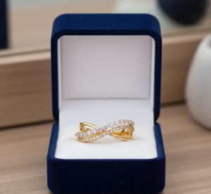 Anillo de Compromiso Infinito Trenzado de Moda para Mujer - Product Image 2