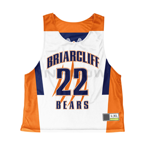 Maillot de crosse personnalisé réversible maille sublimée pratique la crosse Pinnies uniforme de football américain - Product Image 6