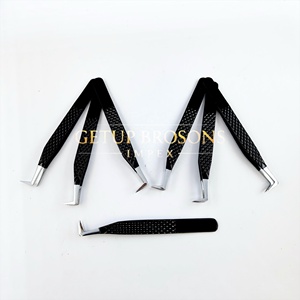 แหนบต่อขนตา GETUP BROSONS IMPEX GBI สีดำ ปลายไฟเบอร์สีเงิน สแตนเลสสตีล ป้องกันไฟฟ้าสถิต ทนทาน เรียบลื่น ขนาด 10 มม. - Product Image 5