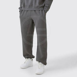 ชุดวอร์มผู้ชายสไตล์ลำลอง 2 ชิ้น สำหรับฤดูหนาว ทรงหลวม ผ้าผสมคอตตอนนุ่ม ระบายอากาศได้ดี กางเกงขายาวทรงกว้าง - Product Image 2