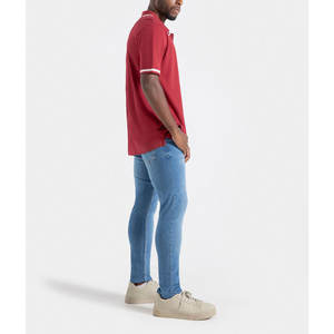 Polos transpirables antiarrugas personalizados de ropa informal de algodón 100%, polos de hombre de la mejor calidad - Product Image 2