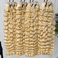 Натуральные волосы 613 Virgin Hair Burmese Curly: блонд-локоны для оптовых заказов