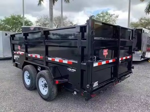 High Performance Double Drop Dump <b>Trailer</b> Cargo Hauler <b>Farm</b> <b>Trailer</b> for Construction and Material Transport - Product Image 4