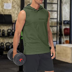 Top Design Transpirable Cómodo Hombres Gimnasio Sudaderas Básicas Algodón Mezclado Hombres Gimnasio Sudaderas - Product Image 3