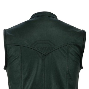 เสื้อกั๊กหนังสำหรับนักขี่จักรยานทรงสลิมฟิตเสื้อแจ็กเก็ตหนังแขนกุดสำหรับการเดินทางแฟชั่นสตรีทและเครื่องแต่งกายประจำวันสำหรับผู้ชาย - Product Image 5