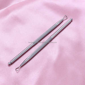 ไม้กดจมูกเล็บสแตนเลสแบบสองด้าน ใช้ซ้ำได้ สำหรับทำความสะอาดเล็บและทาเจลยูวี (แบบผลิตภายใต้แบรนด์ส่วนตัว) - Product Image 4