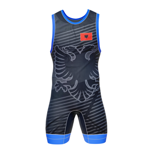 2024 Men's Custom Sublimation Placement Printing Stretch <b>Wrestling</b> <b>Singlet</b> with Custom Logo Durable Quick Dry Breathable Fabric - Product Image 4