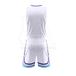 ชุดบาสเก็ตบอลผ้าโพลีเอสเตอร์100% ชุดระบายอากาศผลิตจากปากีสถาน - Product Image 3