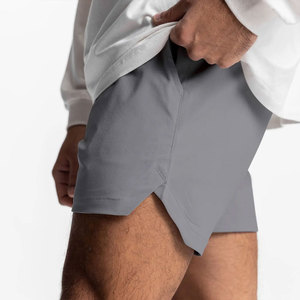 Vente en gros de shorts de sport d'été pour hommes camo/solide avec poche intérieure shorts de fitness à séchage rapide pour hommes - Product Image 3