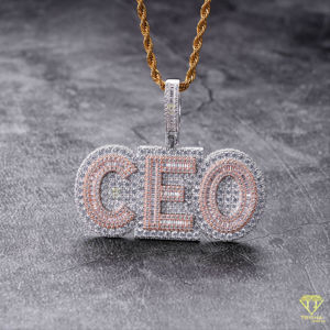 CEO Moissanite colgante Bling letra y Joyería de diamantes estilo Hip Hop para regalo joyería de Hip Hop - Product Image 2
