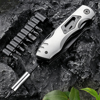 Couteau multifonction pliant manuel EDC pour la survie en extérieur, le camping et les réparations quotidiennes