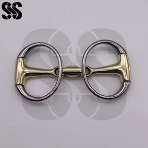 Bocado de equitación con diseño de anillo suelto de acero inoxidable de alta calidad, colores personalizables para entrenamiento y uso de alto rendimiento. - Product Image 3