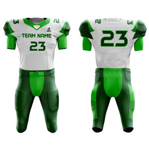 Uniforme de Fútbol Americano Personalizable Estampado Hecho en Pakistán, Conjunto de Manga Corta Transpirable, Talla Grande, 100% Poliéster Sublimado - Product Image 5