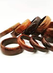 กำไลข้อมือไม้ออกแบบโดยผู้ใช้กำไลข้อมือไม้ขนาดตามสั่งกำไลข้อมือไม้กำไลดอกไม้ทำด้วยมือ - Product Image 4