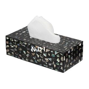 Boîte de support de papier de soie de produit de qualité supérieure forme carrée métal personnalisé pour barres dessus de table boîte de support de mouchoirs décoratifs - Product Image 6