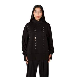 Nueva Sudadera con Capucha de Invierno para Hombre, Unisex, Talla Grande, con Cremallera, Forro Polar, Algodón de Alta Calidad, Estilo Informal para Exteriores, con Ojales Metálicos Personalizados - Product Image 4