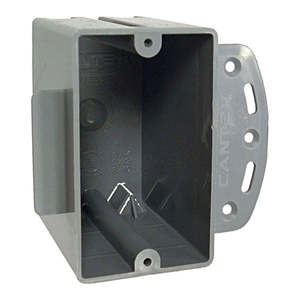 กล่องยึดแบบไม่ใช่โลหะ RAC 2-Gang สำหรับโครงเหล็ก ได้รับการรับรองมาตรฐาน UL - Product Image 1
